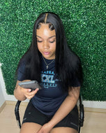 HD Lace Straight Hair, 18inch 13x4 Lace Frontal Wig 180 Density