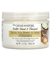 Crème of Nature Butter Blend & Flaxseed Double Duty Stretch & Define Pudding