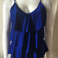 One Piece Sexy Swimsuit Blue Color XXXL