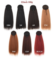 Kinky Straight Drawstring Ponytail