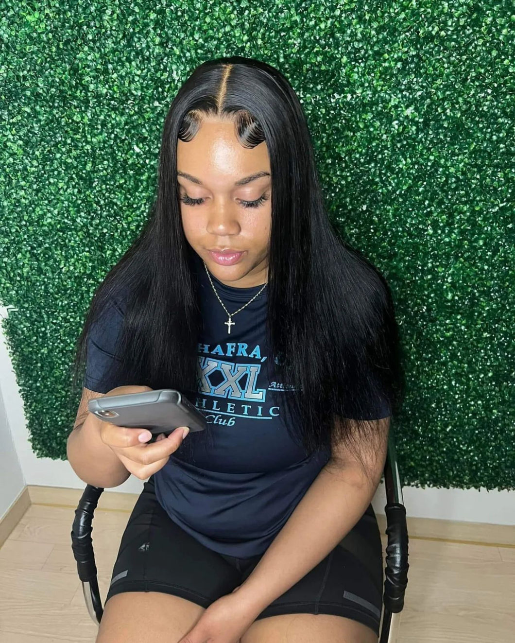 HD Lace Straight Hair, 18inch 13x4 Lace Frontal Wig 180 Density