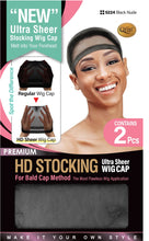 HD STOCKING ULTRA SHEER WIG CAP BLACK