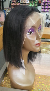 Straight Lace front Human hair wig