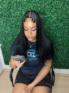 Straight Lace front Human hair wig