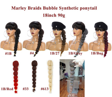 Marley Braids Bubble Synthetic Ponytail