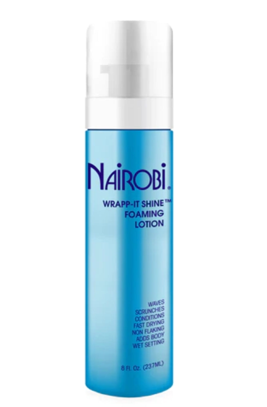 NAIROBI WRAPP-IT SHINE FOAMING LOTION 8ox