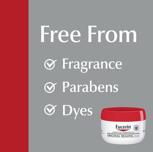 Eucerin Original Healing Cream, Fragrance Free Body Cream for Dry Skin, 16 Oz